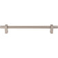 JEFFREY ALEXANDER 598-18SN Larkin Knurled Center 18" Center-to-Center Appliance Pull - Satin Nickel