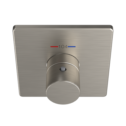 TOTO TBV02401U#BN Square Thermostatic Mixing Valve Shower Trim - Brushed Nickel