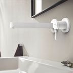 HANSGROHE 76050701 Finoris Wall-Mounted Single-Handle Faucet Trim, 1.2 GPM - Matte White