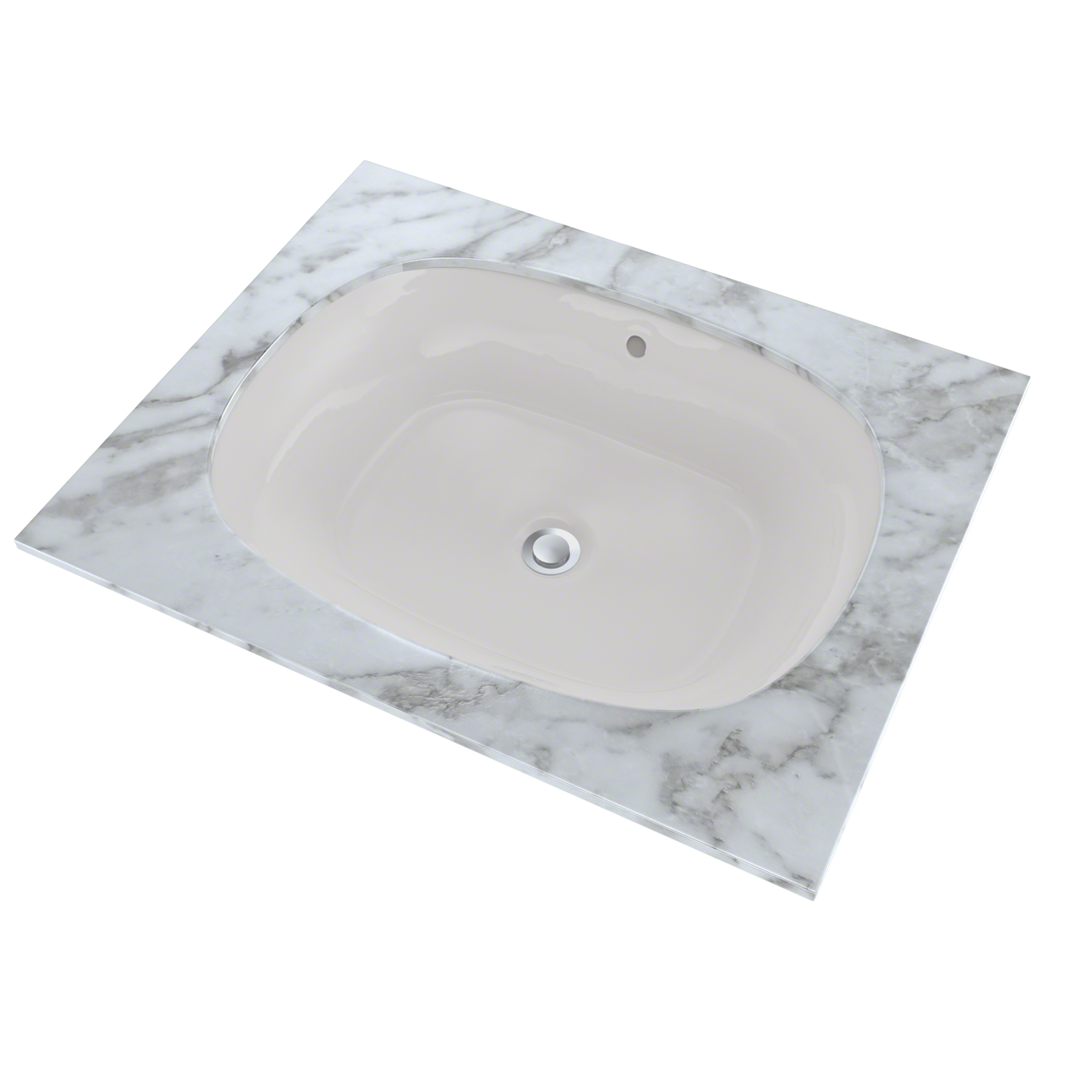 TOTO LT481G#11 Maris 20-5/16" x 15-9/16" Oval Undermount Bathroom Sink with CEFIONTECT , Colonial White