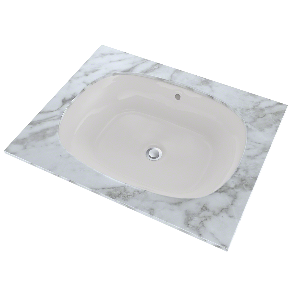 TOTO LT481G#11 Maris 20-5/16" X 15-9/16" Oval Undermount Bathroom Sink With Cefiontect - Colonial White