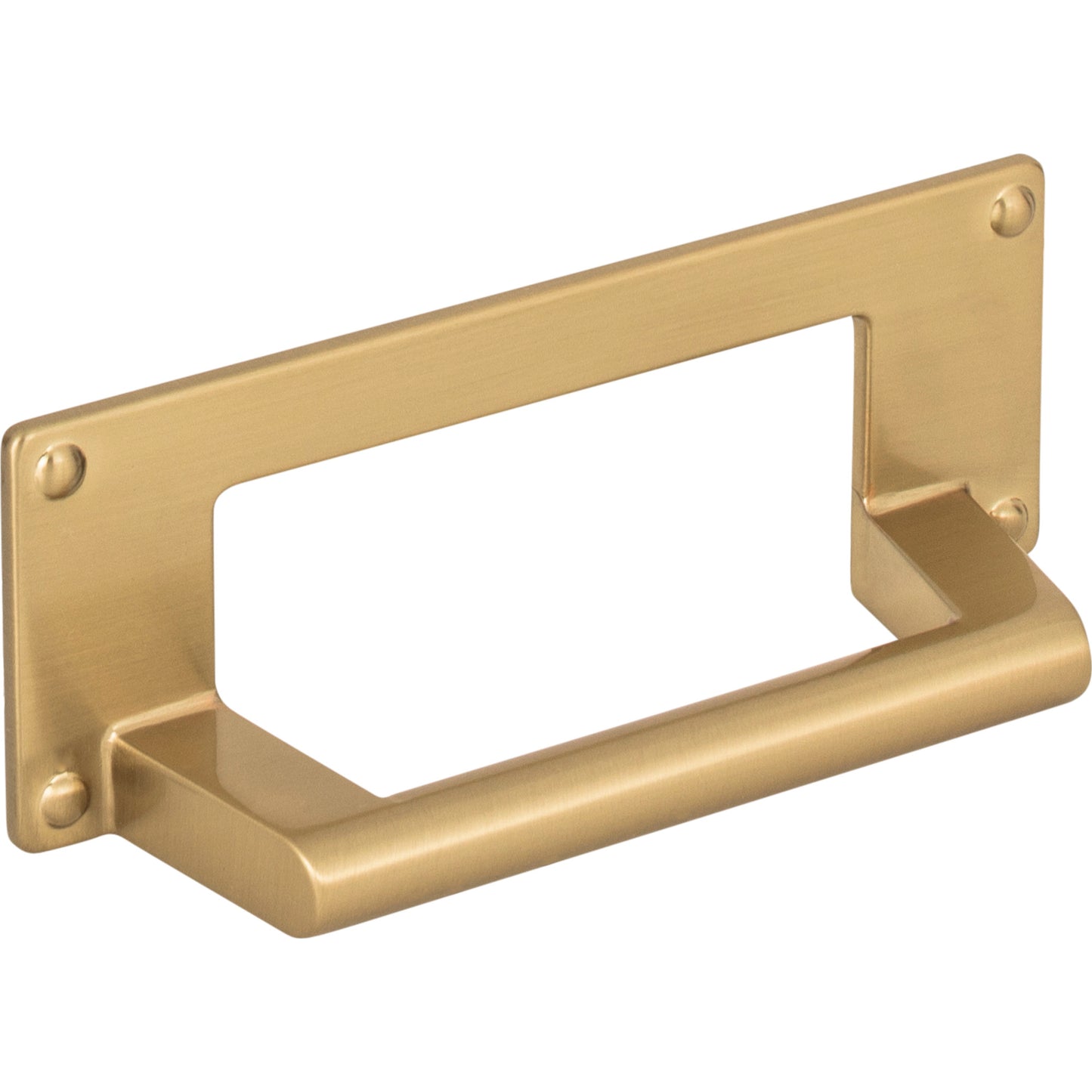 ATLAS A301-WB Bradbury 3" Center to Center Cup/Bin Pull - Warm Brass