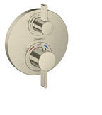 HANSGROHE 15757821 Ecostat S Thermostatic Trim with Volume Control - Brushed Nickel