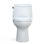 TOTO MS604124CEFG#01 Ultramax Ii One-Piece Elongated 1.28 Gpf Universal Height Toilet With Cefiontect And Ss124 Softclose Seat - Cotton White