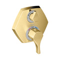 HANSGROHE 04820250 Locarno Thermostatic Trim with Volume Control and Diverter - Brushed Gold Optic