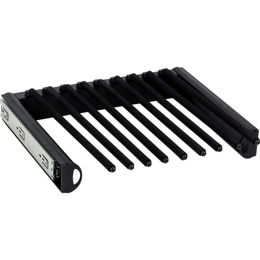 HARDWARE RESOURCES PPR-1814-MB Matte Black 18" Wide Pant Rack - Matte Black