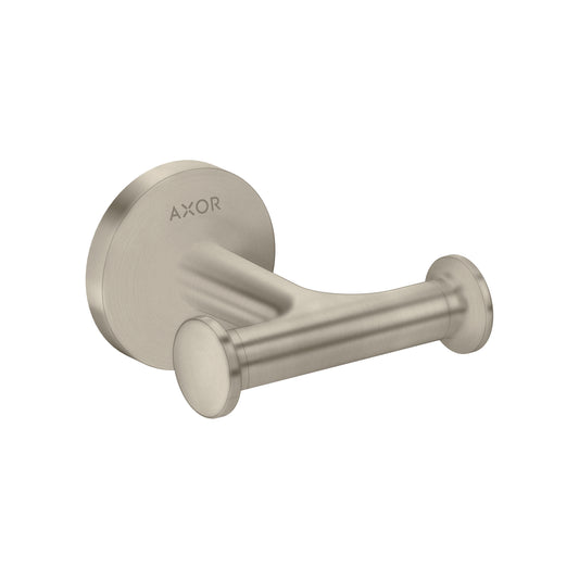 AXOR Universal Circular Double Hook in Brushed Nickel