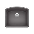 BLANCO 441468 Diamond Diamond SILGRANIT 24" Single Bowl Undermount Kitchen Sink - Cinder in Cinder