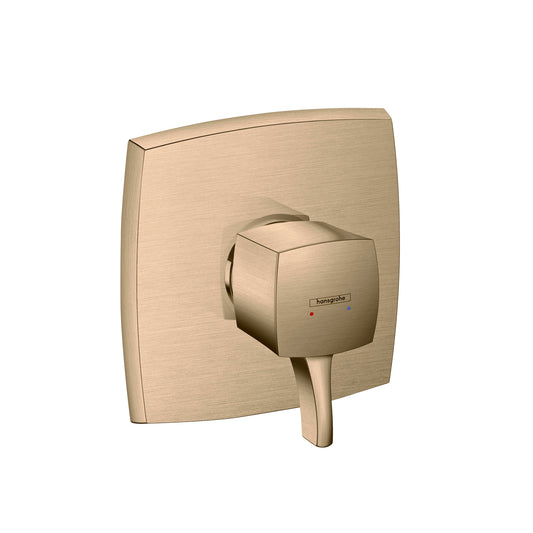HANSGROHE 15769141 Ecostat Classic Pressure Balance Trim, Square - Brushed Bronze