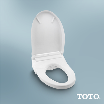 TOTO SW3084#01 Washlet C5 Electronic Bidet Toilet Seat With Premist And Ewater+ Wand Cleaning - Cotton White