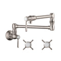 AXOR 16859801 Montreux Pot Filler, Wall-Mounted, 2.5 GPM - Stainless Steel Optic
