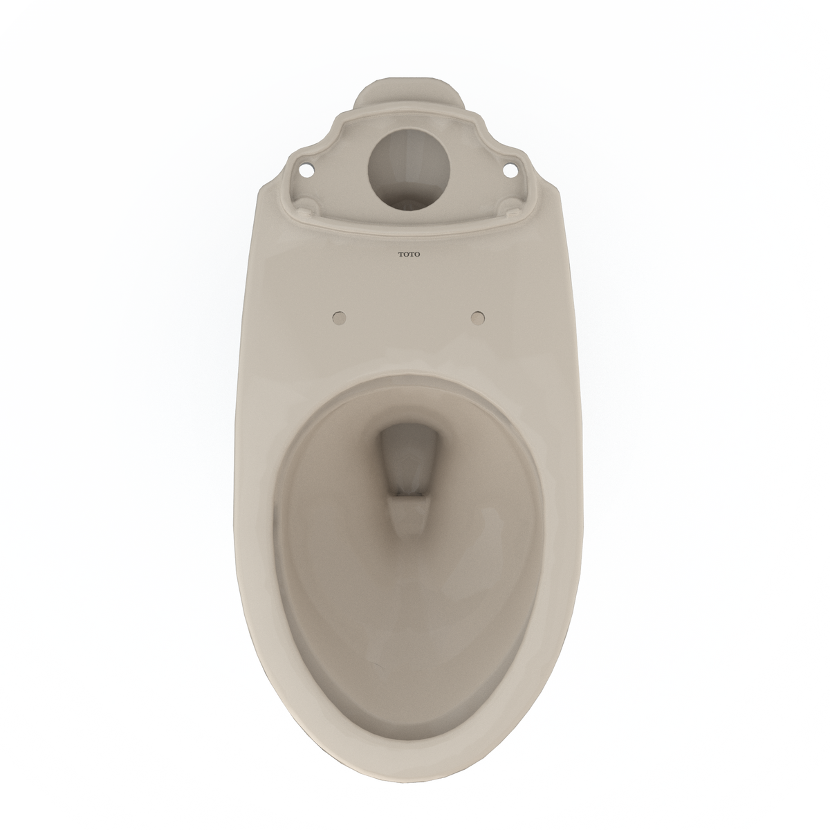 TOTO C776CEFG#03 Drake Elongated Universal Height Tornado Flush Toilet Bowl With Cefiontect - Bone