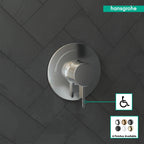 HANSGROHE 15739001 Ecostat S Pressure Balance Trim - Chrome