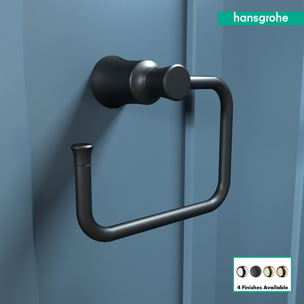 HANSGROHE 04786670 Joleena Towel Ring - Matte Black