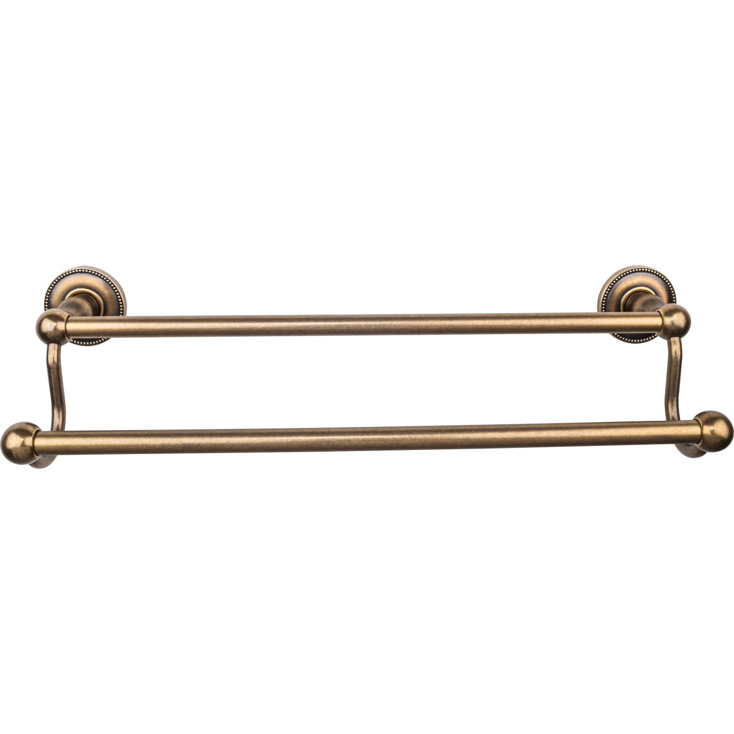 TOP KNOBS ED7GBZA TOP BATH (R) Edwardian Bath Double 20 1/2" Wall Mounted Towel Bar - German Bronze