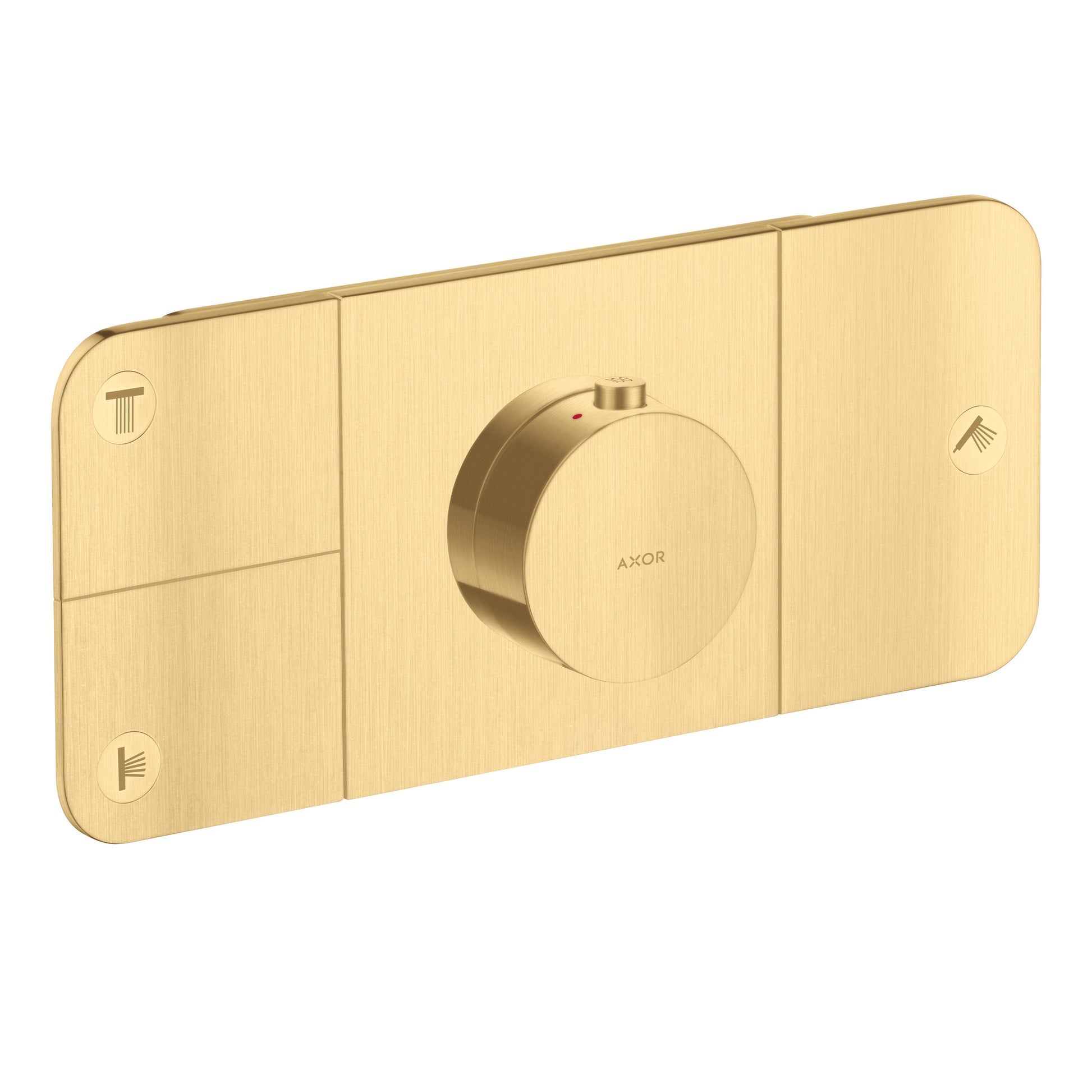AXOR 45713251 ONE Thermostatic Module Trim for 3 Functions - Brushed Gold Optic