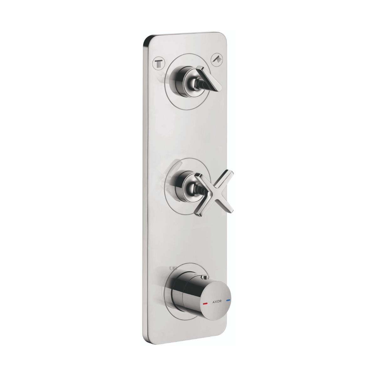 AXOR 36703001 Citterio E Thermostatic Module Trim 15" x 5" for 2 Functions - Chrome