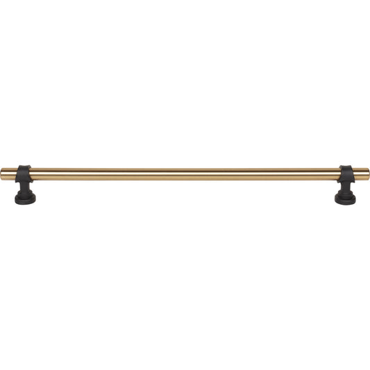 TOP KNOBS M2765 Bit 12" Center to Center Bar Pull - Honey Bronze and Flat Black