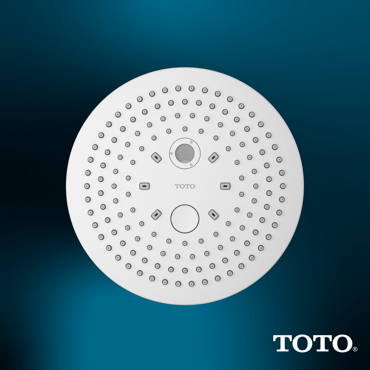 TOTO TBW01004U1#CP G Series 2.5 Gpm Two Spray Function 8.5 Inch Round Showerhead With Comfort Wave And Warm Spa - Polished Chrome