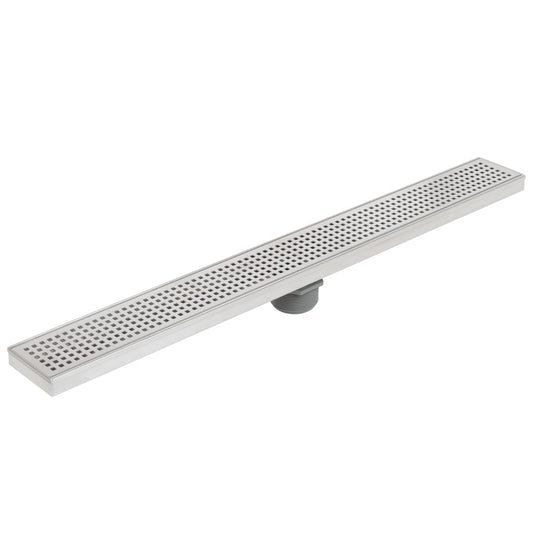 Miseno MNO30LD 30" Pattern Grate Linear Shower Drain in Stainless Steel