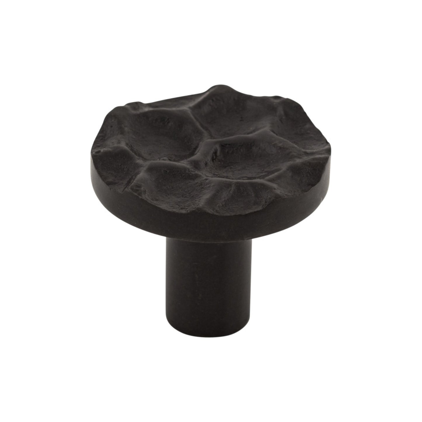 TOP KNOBS TK296CB Cobblestone 1 3/8" Diameter Round Knob - Coal Black