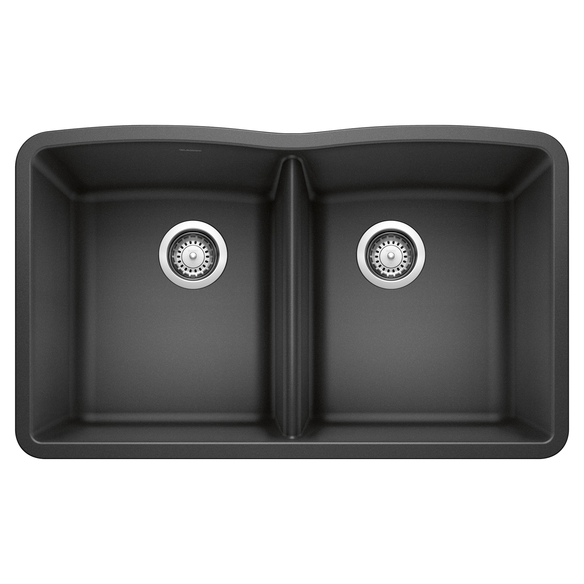 BLANCO 440184 Diamond Diamond SILGRANIT 32" 50/50 Double Bowl Undermount Kitchen Sink - Anthracite in Anthracite