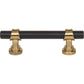 TOP KNOBS M2700 Bit 3" Center to Center Bar Pull - Flat Black and Honey Bronze