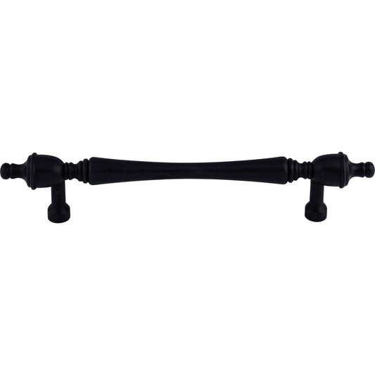 TOP KNOBS M825-7 Somerset Finial 7" Center to Center Bar Pull - Patina Black