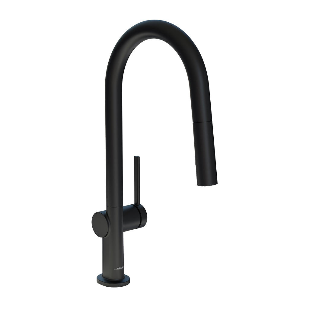 HANSGROHE 72846671 Talis N HighArc Kitchen Faucet, A-Style 2-Spray Pull-Down, 1.75 GPM - Matte Black