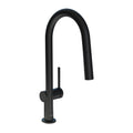 HANSGROHE 72846671 Talis N HighArc Kitchen Faucet, A-Style 2-Spray Pull-Down, 1.75 GPM - Matte Black