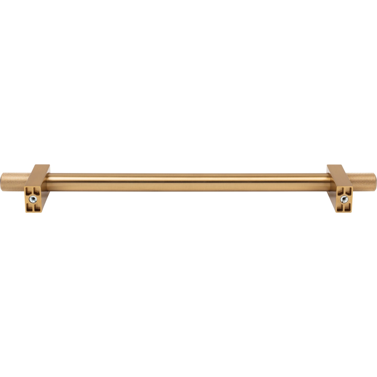 JEFFREY ALEXANDER 698-12SBZ Larkin Knurled Ends 12" Center-to-Center Appliance Pull - Satin Bronze