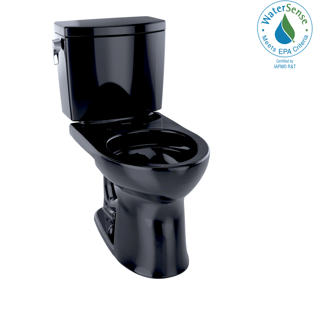TOTO CST453CUF#51 Drake Ii 1G Two-Piece Round 1.0 Gpf Universal Height Toilet - Ebony