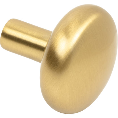 JEFFREY ALEXANDER 329BG Loxley 1-1/4" Diameter Mushroom Knob - Brushed Gold