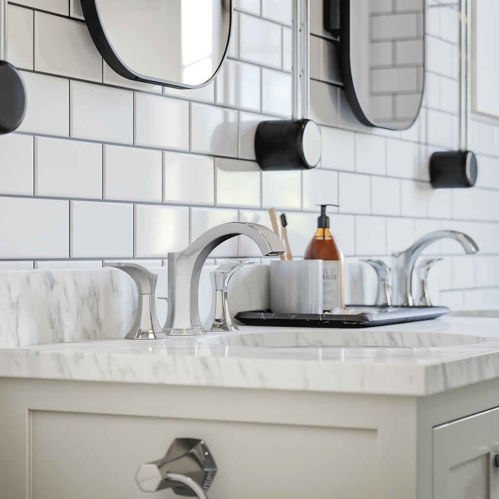 HANSGROHE 04813000 Locarno Widespread Faucet 110 with pop-up drain, 1.2 GPM - Chrome