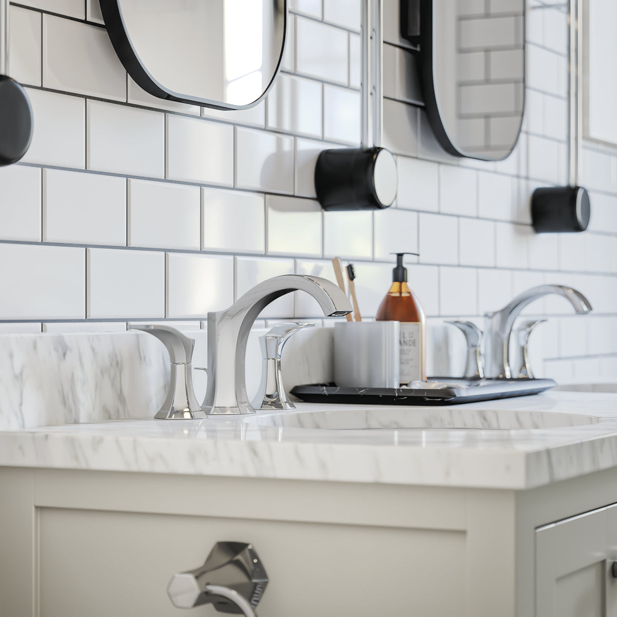 HANSGROHE 04813000 Locarno Widespread Faucet 110 with pop-up drain, 1.2 GPM - Chrome