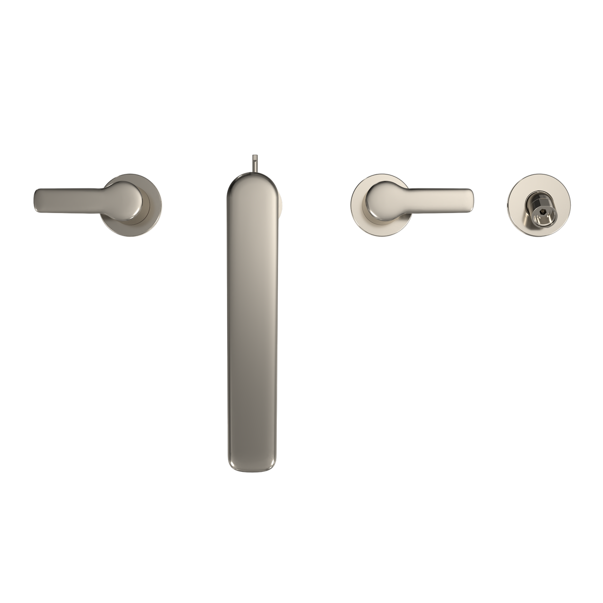 TOTO TBG03202U#PN Gs Four-Hole Deck-Mount Roman Tub Filler Trim With Handshower - Polished Nickel