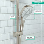 HANSGROHE 26813821 Croma Select E Handshower 110 Vario-Jet, 2.5 GPM - Brushed Nickel