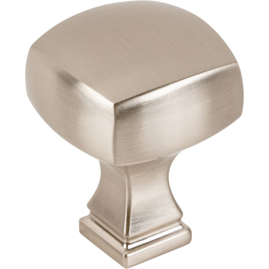 JEFFREY ALEXANDER 278SN Audrey 1-1/8" Diameter Square Knob - Satin Nickel