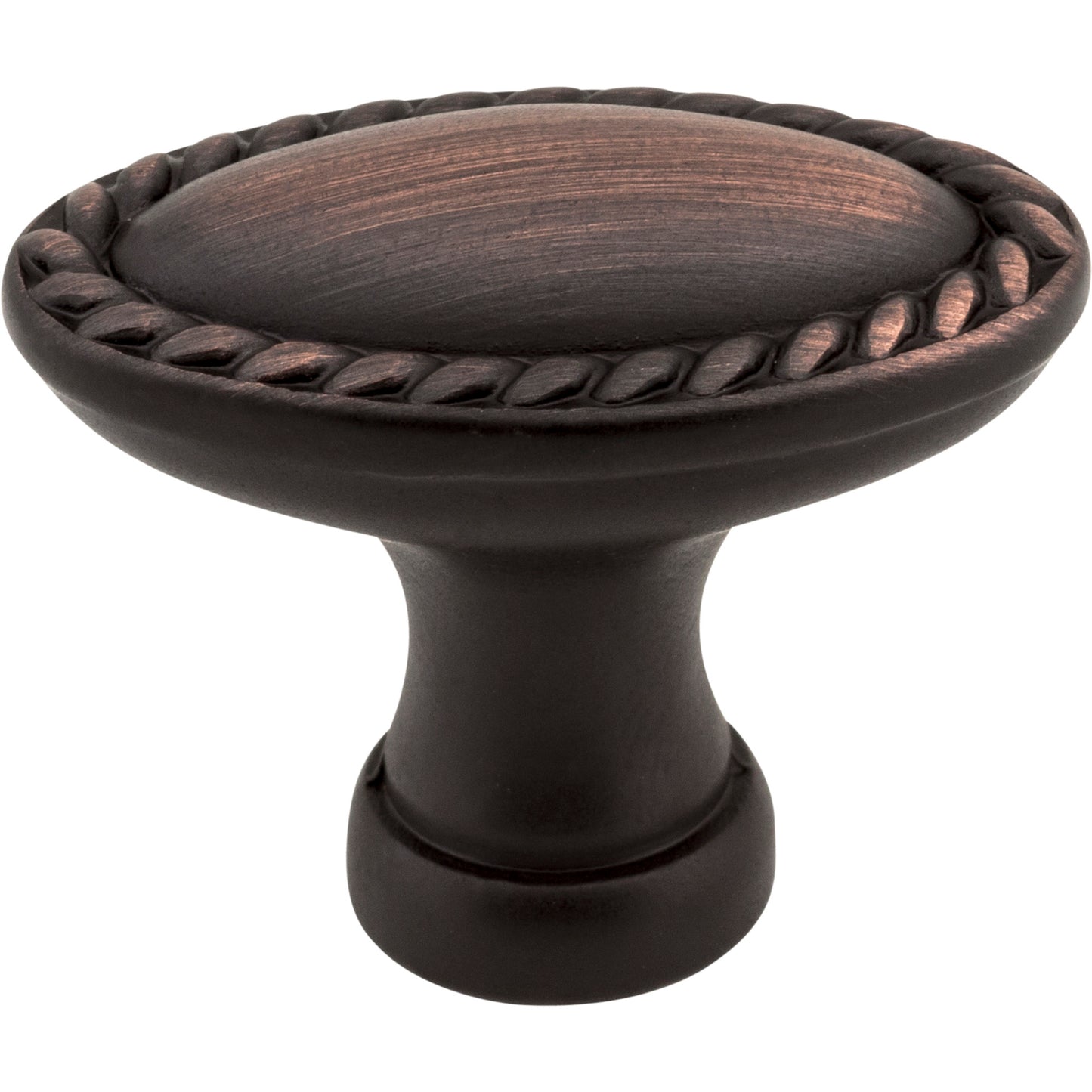 ELEMENTS Z115L-DBAC Lindos 1-3/8" Length Oval Knob - Brushed Oil Rubbed Bronze