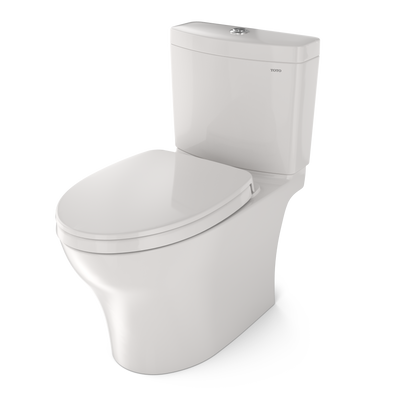TOTO MS446124CEMGN#11 Aquia Iv Washlet+ Two-Piece Elongated Dual Flush 1.28 And 0.9 Gpf Toilet With Cefiontect - Colonial White