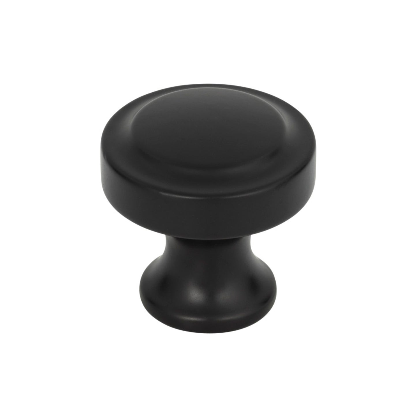 ATLAS A300-BL Bradbury 1 1/4" Diameter Round Knob - Matte Black