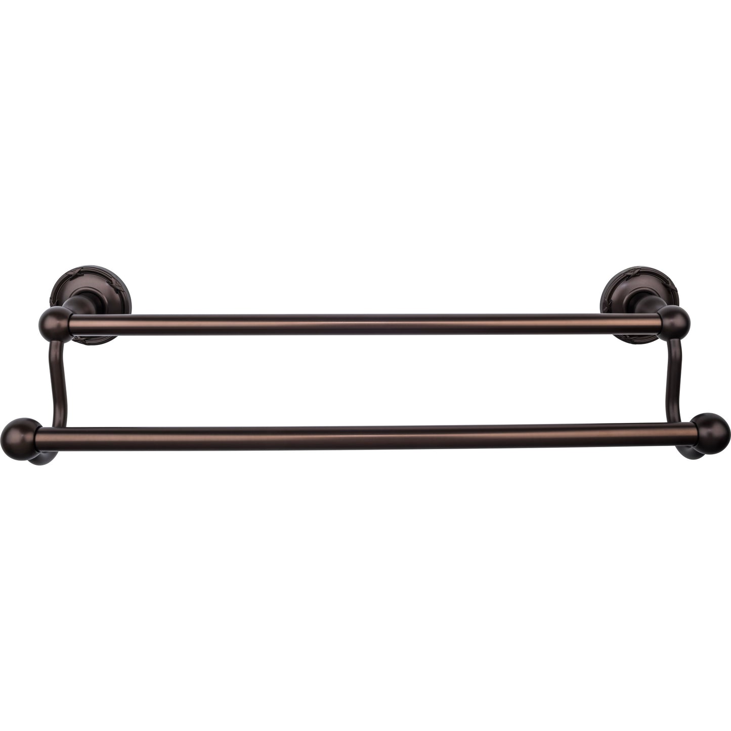 TOP KNOBS ED7ORBE TOP BATH (R) Edwardian Bath Double 20 1/2" Wall Mounted Towel Bar - Oil Rubbed Bronze