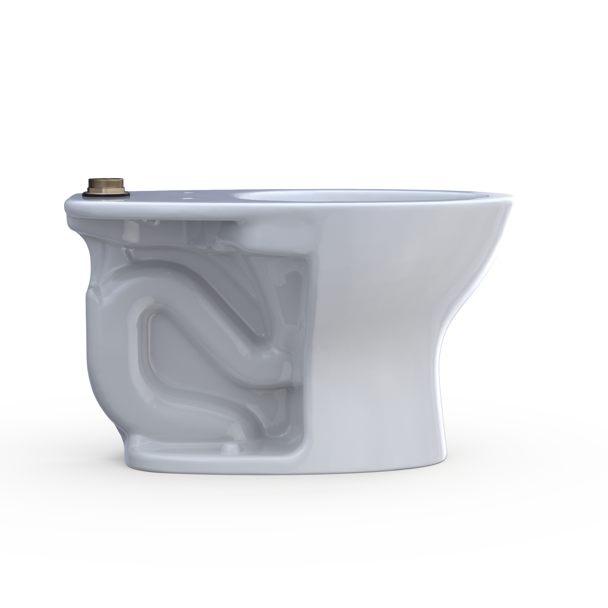 TOTO CT725CUF#01 Tornado Flush Commercial Flushometer Floor-Mounted Universal Height Toilet - Cotton White