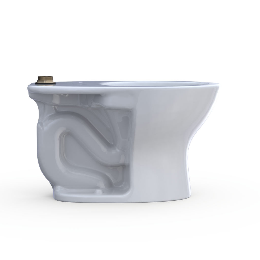 TOTO CT725CUFG#01 Tornado Flush Commercial Flushometer Floor-Mounted Universal Height Toilet With Cefiontect - Cotton White