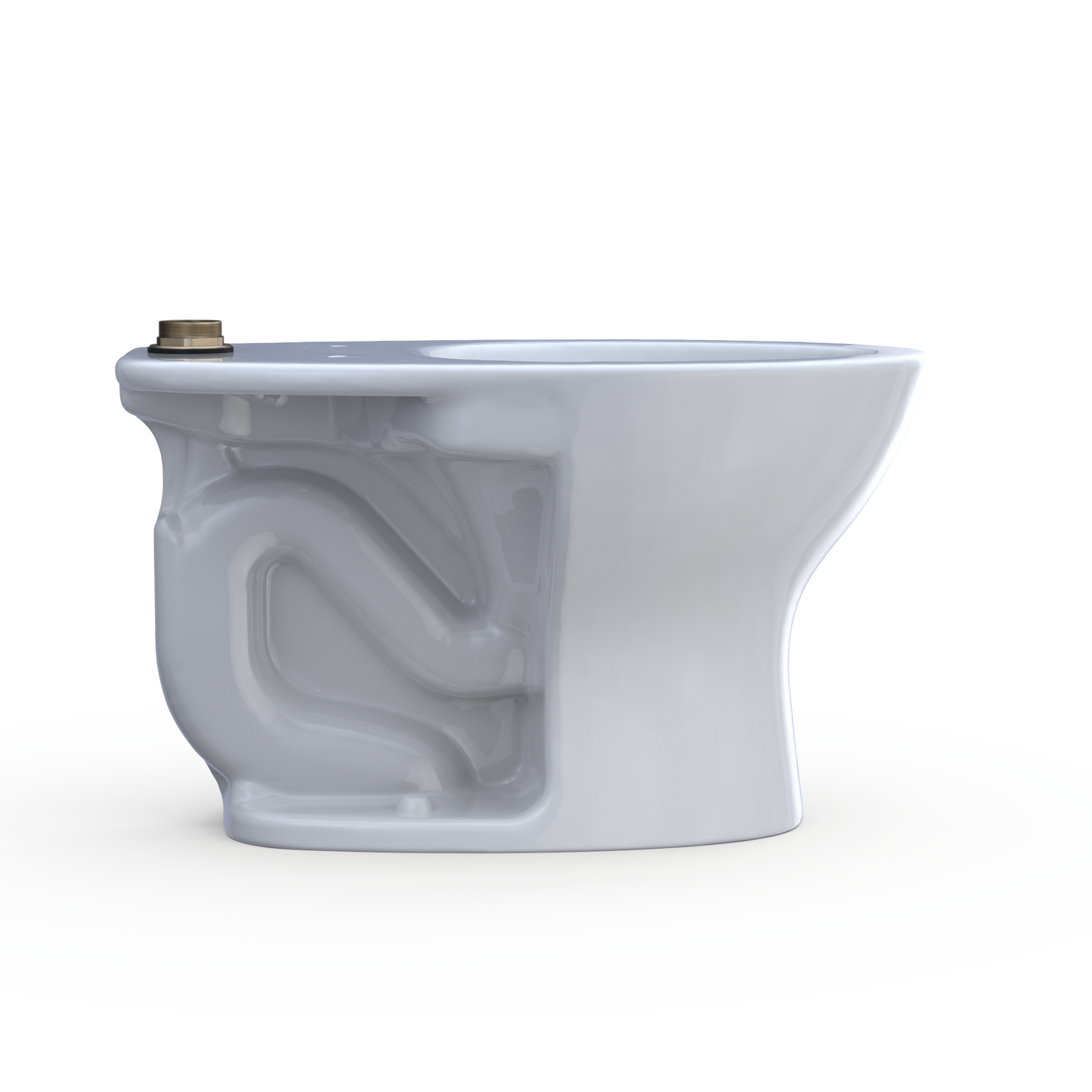 TOTO CT725CUFG#01 Tornado Flush Commercial Flushometer Floor-Mounted Universal Height Toilet With Cefiontect - Cotton White