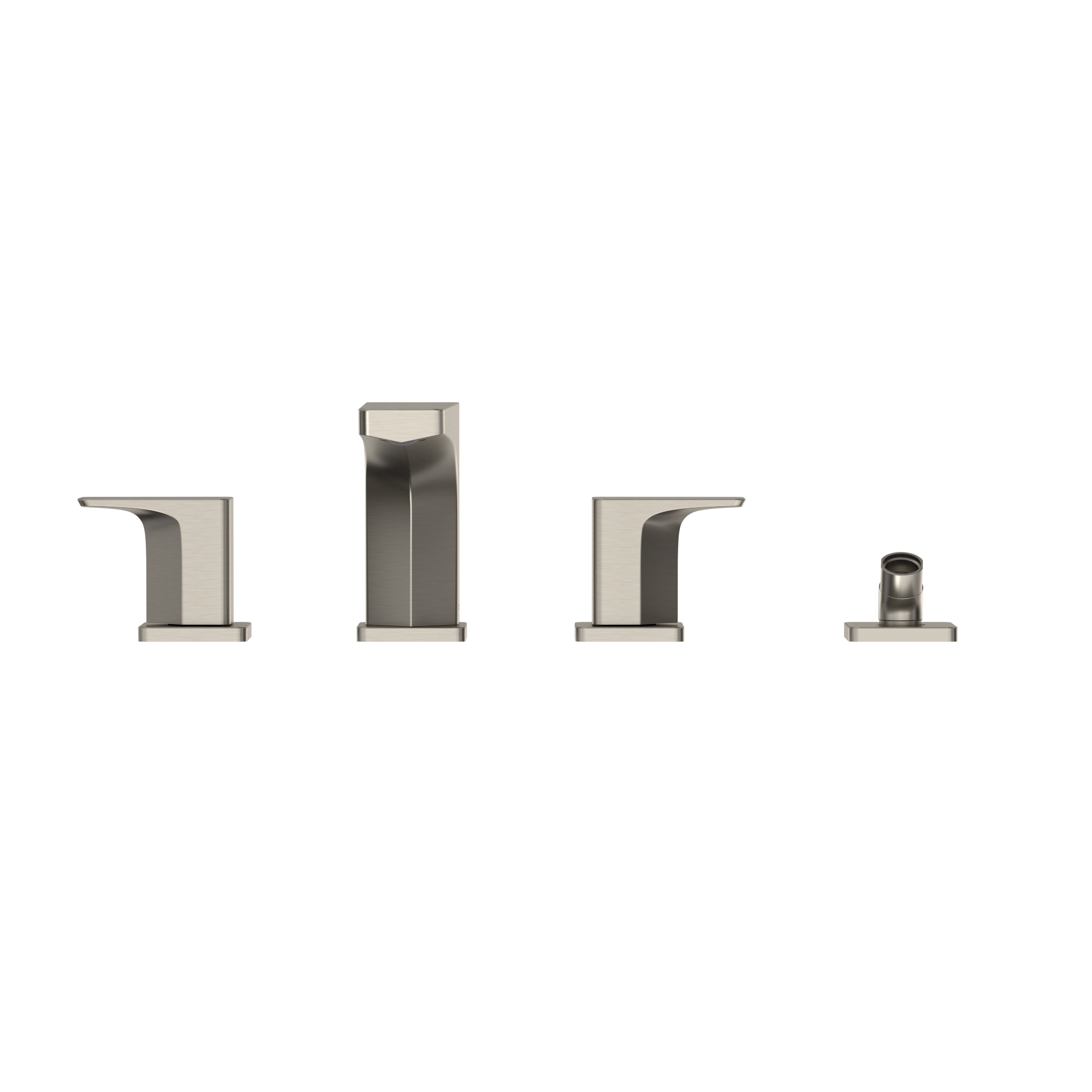TOTO TBG07202U#BN Ge Two-Handle Deck-Mount Roman Tub Filler Trim With Handshower - Brushed Nickel