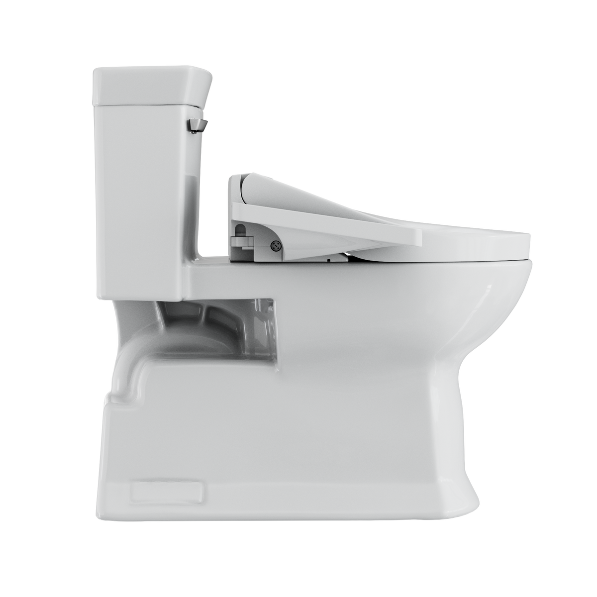 TOTO MW9643074CEFG#01 Washlet+ Soiree Elongated 1.28 Gpf Universal Height Toilet With C2 Bidet Seat - Cotton White