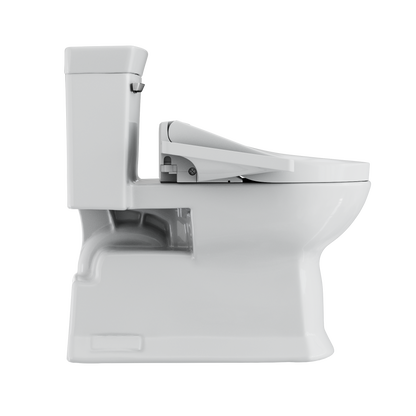 TOTO MW9643074CEFG#01 Washlet+ Soiree Elongated 1.28 Gpf Universal Height Toilet With C2 Bidet Seat - Cotton White