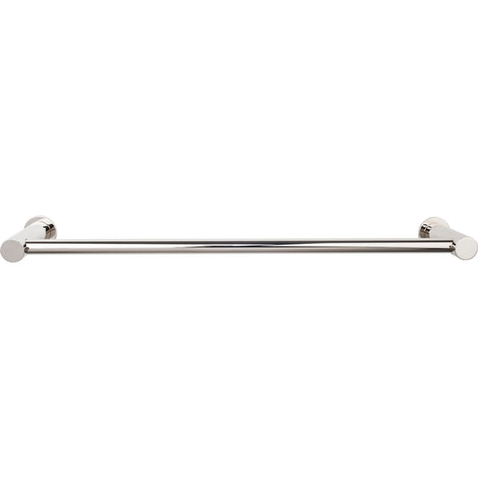 TOP KNOBS HOP6PN TOP BATH (R) Hopewell Bath Single 19 1/2" Wall Mounted Towel Bar - Polished Nickel