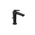 AXOR 49031671 Citterio C Single-Hole Faucet 125 CoolStart with Pop-Up Drain-Cubic Cut, 1.2 GPM - Matte Black
